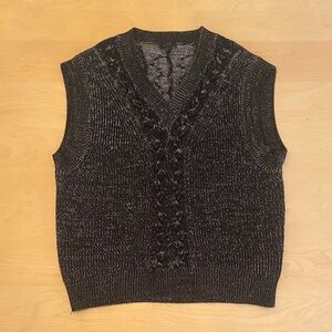 COS Black Knit Vest